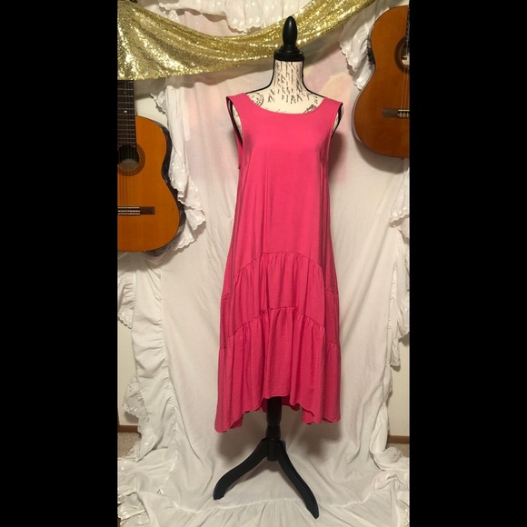 Pink midi maxi dress with Pockets by Maeve MP - Picture 1 of 10